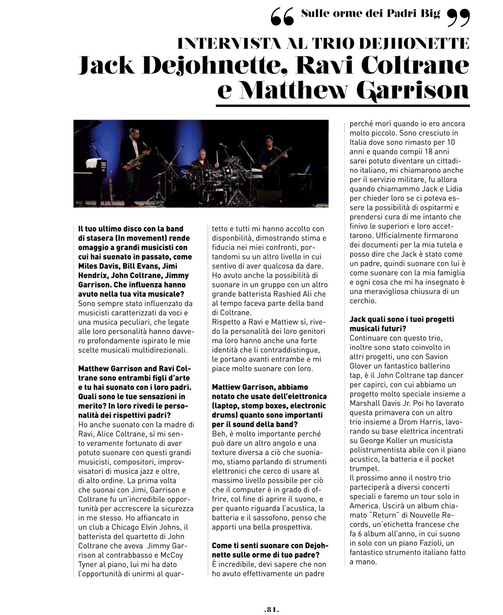 JazzOnTheRod2016 su BRE MAGAZINE di Settembre 2016