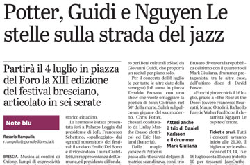 Potter, Guidi e Nguyen Le stelle sulla strada del jazz (GDB)